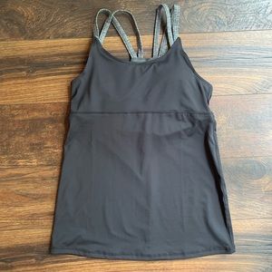Oiselle Suspension Shimmel Top Black